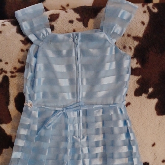 Xtraordinary Light Blue Striped Dress - Picture 6 of 9